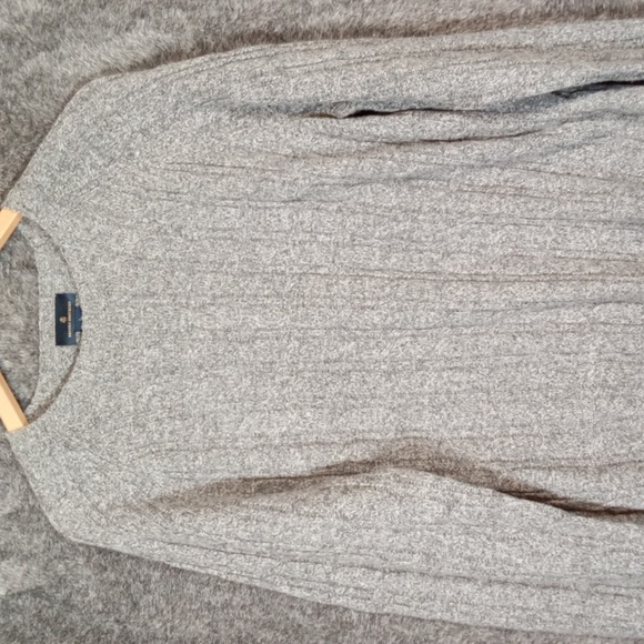 Brooks Brothers Light Gray Crewneck Sweater Wool Blend Long Sleeve Womens Large - Picture 2 of 9